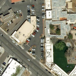 Volleyball Court, Albuquerque, NM — aerial view
