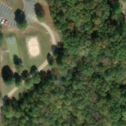 Sand Volleyball Court, Charlotte, NC — aerial view