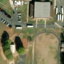 Sand Volleyball Court, Conway, AR — aerial view