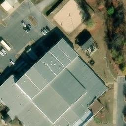 Sand Volleyball Court, Conway, AR — aerial view