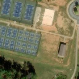 Sand Volleyball Court, Boiling Springs, SC — aerial view