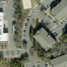 Sand Volleyball Court, SC — aerial view