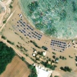 Sand Volleyball Court — aerial view