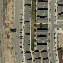 Volleyball Court, Albuquerque, NM — aerial view