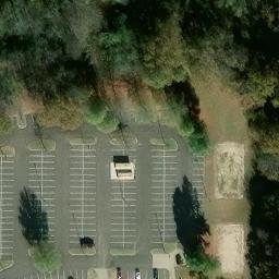 Sand Volleyball Court, Memphis, TN — aerial view