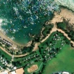 Sand Volleyball Court — aerial view