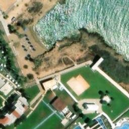 Sand Volleyball Court — aerial view