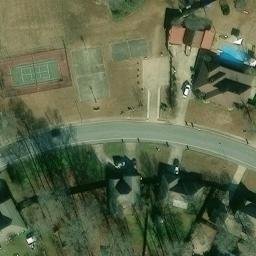 Volleyball Court, Cabot, AR — aerial view
