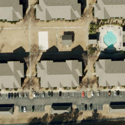 Sand Volleyball Court, Fayetteville, NC — aerial view
