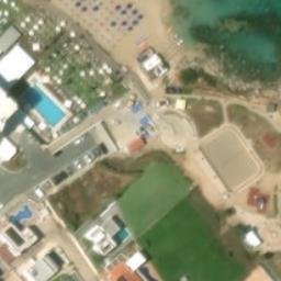 Sand Volleyball Court — aerial view