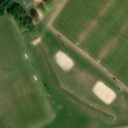 Sand Volleyball Court, East Ridge, TN — aerial view