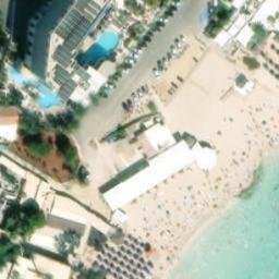 Sand Volleyball Court — aerial view