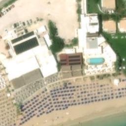 Sand Volleyball Court — aerial view