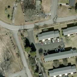 Volleyball Court, Rock Hill, SC — aerial view