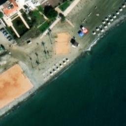 Sand Volleyball Court — aerial view