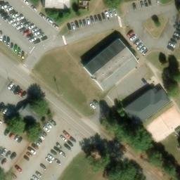 Sand Volleyball Court, Saxon, SC — aerial view
