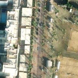 Sand Volleyball Court — aerial view
