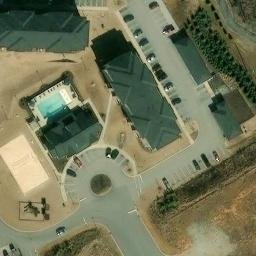 Sand Volleyball Court, SC — aerial view