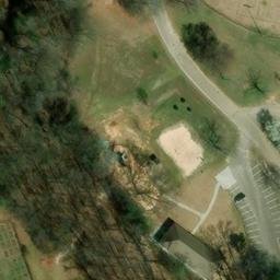 Sand Volleyball Court, SC — aerial view