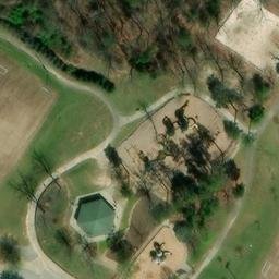 Sand Volleyball Court, SC — aerial view