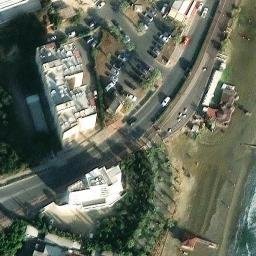 Sand Volleyball Court — aerial view