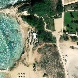 Sand Volleyball Court — aerial view