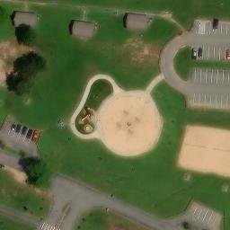 Murray Park Sand Volleyball Area — aerial view