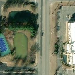 Volleyball Court, Huntsville, AL — aerial view