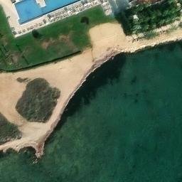 Sand Volleyball Court — aerial view