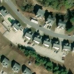 Sand Volleyball Court, SC — aerial view