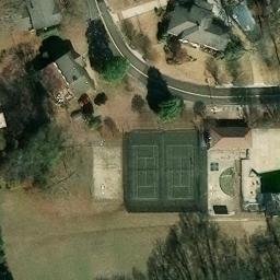 Volleyball Court, Huntsville, AL — aerial view