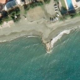 Sand Volleyball Court — aerial view