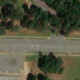 Sand Volleyball Court, Little Rock, AR — aerial view