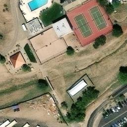 Volleyball Court, Prescott, AZ — aerial view