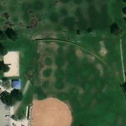 Sand Volleyball Court, Desert View Highlands, CA — aerial view