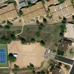 Sand Volleyball Court, Prescott, AZ — aerial view