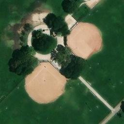 William J. McAdam Park Volleyball Court — aerial view