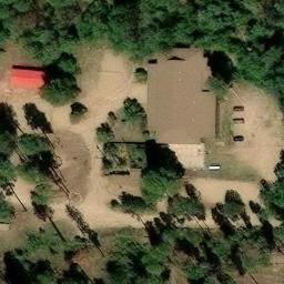 Sand Volleyball Court, AZ — aerial view