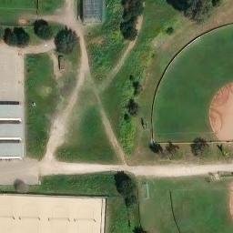 Sand Volleyball Court, Goleta, CA — aerial view