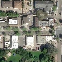 Sand Volleyball Court, Isla Vista, CA — aerial view