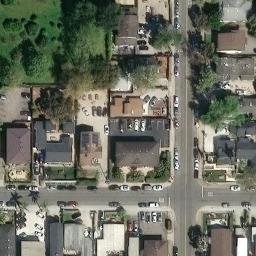 Sand Volleyball Court, Isla Vista, CA — aerial view