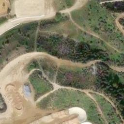 Sand Volleyball Court, Canyon Country, CA — aerial view