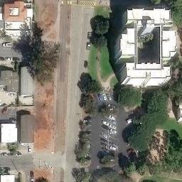 Sand Volleyball Court, Isla Vista, CA — aerial view