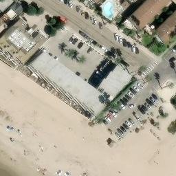 Sand Volleyball Court, Carpinteria, CA — aerial view