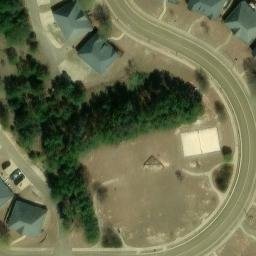 Sand Volleyball Court, Oxford, MS — aerial view
