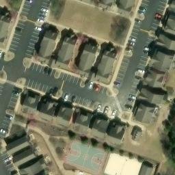 Sand Volleyball Court, Oxford, MS — aerial view