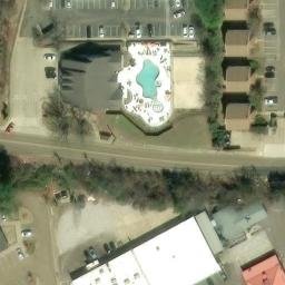 Sand Volleyball Court, Oxford, MS — aerial view