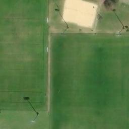 Sand Volleyball Court, Oxford, MS — aerial view