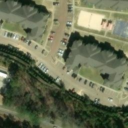 Sand Volleyball Court, Oxford, MS — aerial view