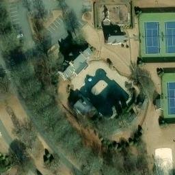 Sand Volleyball Court, GA — aerial view